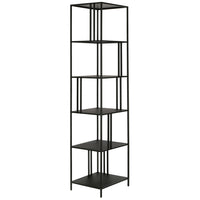 Hudson&Canal - Bibliothèque rectangulaire Cortland de 45,7 cm de large - Bronze noirci-Un design industriel pour votre bureau, votre bureau, votre salon et plus encore