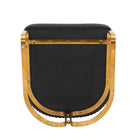 Manhattan Comfort - Lot de 2 fauteuils de salle à manger modernes Raya 25,2 po en similicuir noir-Garantie limitée du fabricant de 30 jours