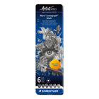 Staedtler Lumograph Pencils - 3.2mm - 6 Pack-Sketching set features six degrees of graphite hardness from very soft up through medium soft, pre sharpened