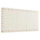 Modway - Sparta Weave Tête de lit complète murale en cuir végétalien - Beige naturel-Tête de lit pleine grandeur seulement