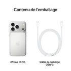 Apple - iPhone 17 Pro - 512 Go - Argent - Bell et Virgin Plus-CONÇU POUR APPLE INTELLIGENCE - Personnel, privé, puissant. Écrivez, exprimez-vous et faites-en plus sans effort