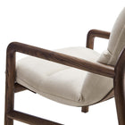 Modway - Paxton Fronde en bois Président - Noyer en tissu des dunes-9