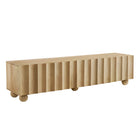 Modway Sorren Scalloped 71" Wood TV Stand - Natural-Modern 71" TV Stand