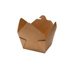 Eco-Packaging Paper Food Box - Folded with Tab - 26oz - 450 Pack-Paper+PE coating is able to hold greasy foods, and good for serving both cold and hot dishes