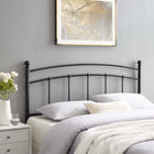 Modway Abigail Metal King Headboard - Black-Powder Coated Iron Construction
