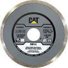 CAT 4.5" Continuous Rim Diamond Saw Blade -Compact Precision Cutting: Ideal for finishing edges, trimming tiles, and navigating tight corners