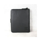 Karla Hanson Professional & Travel Prestige Leather 2-Faced Organizer Case for 9.7" iPad - Black-Folding design that that allows you to create a convenient stand that make it perfect for viewing