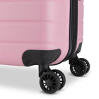 Atlantic - Riptide Abs 24 po Spinner extensible - Parfait rose-L'alimentation latérale protège les bagages lorsqu'ils sont placés à l'horizontale (uniquement pour les formats moyen et grand)