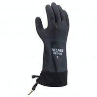 TEMRES - Gant à prise rugueuse enduit de polyuréthane à isolation thermique - Manchette de serrage allongée en acrylique isolé - Noir - Taille XL-Enduction en polyuréthane