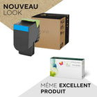 Ecotone - 78C10C0 Lexmark  Remanufacturés Toner Cartridge - Rendement standard - Cyan-Type : EcoTone reusinée