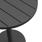 Modway - Tahoe Table de bar extérieure en aluminium ronde - 31 po - Gris-Assemblée requise