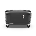 Permasteel 80 qt Rolling Cooler - Black-Extended cooling power keeps drinks chilled for up to 36 hours