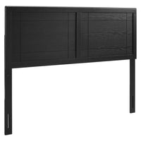 Modway Archie Wood Full Headboard - Black-Full Wood Headboard