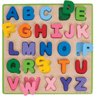 Bigjigs Toys - Puzzle de l'alphabet en gros morceaux - Majuscules-Chaque lettre individuelle soigneusement conçue est codée par couleur avec sa fente de base
