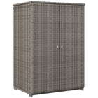 Outsunny - Armoire de rangement extérieure en osier avec étagères-Un tiroir et trois étagères pour un rangement extérieur organisé, l'étagère du milieu est amovible