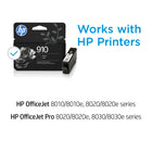 HP 910 Black Original Ink Cartridge-Standard yield