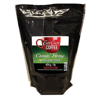 East Coast Coffee - Café en grains de torréfaction moyenne Comin' Home, sac-Sac de grains, 1 lb