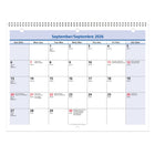 AT-A-GLANCE 2026-2027 QuickNotes Monthly Wall Calendar - 8" H x 11" W - Bilingual-Improved paper resists ink bleed
