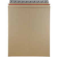 JAM Paper Photo Mailer Stiff Envelopes, Self Adhesive Closure, 12.75 x 15, Brown Kraft Recycled, 20 Pack (8866645g)-Brown