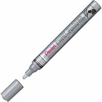 Pentel Paint Marker - Medium Point - Bullet Tip - Silver Ink-Quick Drying