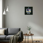 Kyle Connor Pin & Plate Winnipeg Jets - Framed Print - 18" x 18"-Ready to hang - arrives fully assembled