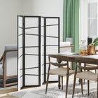 HOMCOM 4 Panel Freestanding Room Divider - White-The solid paulownia wood frame ensures durability and stability 
