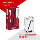 uni-ball – Stylos à bille roulante ONYX – 0,7 mm – encre bleue – paquet de 12  -Les stylos à bille à séchage rapide produisent des traits nets et précis pour une écriture complexe, vous permettant d’écrire sans effort et sans bavures