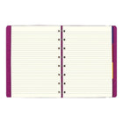 Filofax A5 Size Notebook, 8-1/4" x 5-3/16", 112 Pages, Fuchsia-Elastic closure