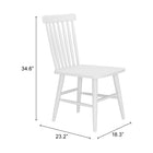 Zuo Zeilen Dining Chair - White - Set of 2-6