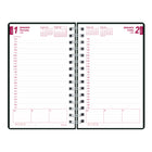 Brownline 2026 DuraFlex Daily/Monthly Planner - 8" x 5" - Black - English-Twin wire binding with DuraFlex textured 2-piece poly cover