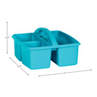 Teacher Created Resources - Caddie de rangement en plastique bleu sarcelle, paquet de 6-5