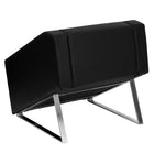 Flash Furniture – Fauteuil de réception en cuir souple Hercules Smart, noir (ZBSMARTBK)-Appuis-bras évasés
