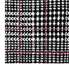 Modway Kaja Abstract Plaid Area Rug - 5 ft W x 8 ft L - Ivory Black/Red-Stain Resistant / Easy To Clean