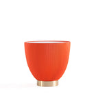 Manhattan Comfort Anderson 18.43" Modern Leatherette Upholstered End Table - Orange-Delivered to you Fully Assembled! No Assembly Required