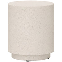 HOMCOM Concrete Finish Side Table - Cream White-Our product boasts an imitation concrete effect for a sleek and organic aesthetic