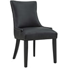 Modway Marquis Vegan Leather Dining Chair - Black-Elegant Modern Dining Side Chair