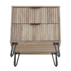 Manhattan Comfort DUMBO 20.07" Modern 2-Drawer Nightstand 2-Piece Set - Rustic Grey-10