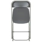 Flash Furniture - Chaise pliante en plastique gris de première qualité de la série HERCULES-Cadre en acier de calibre 18