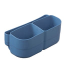 b.box Silicone Bento Tray Mini Lunchbox - Ocean-Bento tray styles feature a handy slot for nesting lunchbox cutlery or snacks and a whole fruit section for apples or pears