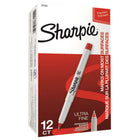 Sharpie Permanent Markers - Ultra-Fine Tip - Red - 12 Pack-Precise, narrowed tip for extreme control