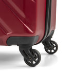 Swiss Mobility 3-Piece ABS Hardside Luggage Set - ABS - Red-Dimensions (without wheels) -Carry-on: 14.5 W x 19 H x 7.5 D in, Medium: 17 W x 23.2 H x 10.2 D in, Large: 19 W x 27.2 H x 12.2 D in