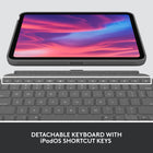 Logitech Combo Touch Keyboard Case for iPad A16/ 10.9" (10th Gen.) - English - Oxford Grey-Type Comfortably and Accurately: Well-spaced backlit keyboard with full row of iPadOS shortcut keys includes new Screenshot and Dictation keys to help you optimize productivity