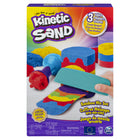 Kinetic Sand Rainbow Mix-Surprise rainbow creations: With 6 Kinetic Sand tools, mix your colors, layer into the mold, squish and reveal your shape! Slice with the knife, squish and let it flow! Create rainbow surprises again and again!