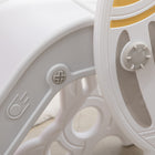 Qaba Toddler Climber Slide Playset Indoor - Grey-Space theme and come with colorful stickers 
