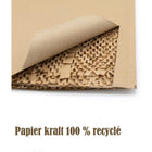 Vangoddy - #2 Enveloppes auto-scellantes rembourrées en nid d'abeille - 8,5 po l x 12 po L - Brun - Paquet de 100-Matériau en nid d'abeille Kraft Brown