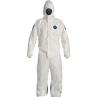 Dupont Personal Protection, Tyvek 400 D Hooded Coveralls, Medium, White/Blue, Tyvek - 12 Pack-Colour: Blue