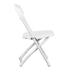 Flash Furniture Kids Plastic Folding Chair, White, 10 Pack-Dimensions: 20 1/2''H x 13''W x 14''D