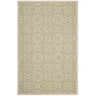 Modway - Ariana Treillis floraux vintage à l’intérieur et à l’extérieur Tapis de 5 pi l x 8 pi L - Vert clair et beige-Tapis vintage à treillis floraux
