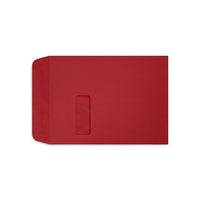 LUX 9 x 12 Open End Window Envelopes, Ruby Red, 50 Pack (LUX-1590-18-50)-9 x 12 open end window envelopes are perfect for sending documents/catalogs/direct mail/promotional material/brochures