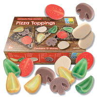 Yellow Door Sensory Play Stones - Pizza Toppings-Budding pizza chefs will love to create the pizzas of their choice using these durable food sculptures.